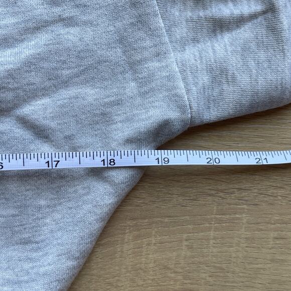 NWT Revolve x WeWoreWhat Women Extra Size Small Gray Crop Fleece Half Zip Hoodie - Picture 6 of 7